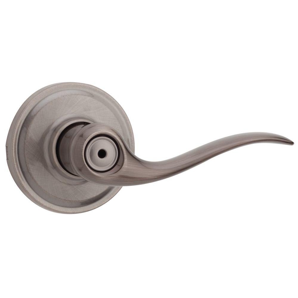 Weiser Toluca Antique Nickel Bed/Bath Door LeverGLA331 TC15A B 6LS1R1