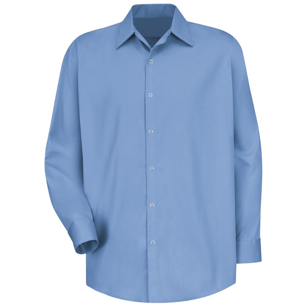 Red Kap Mens Size L Tall Light Blue Specialized Cotton Work Shirt Red Kap Mens Size L Tall Light Blue Specialized Cotton Work Shirt
