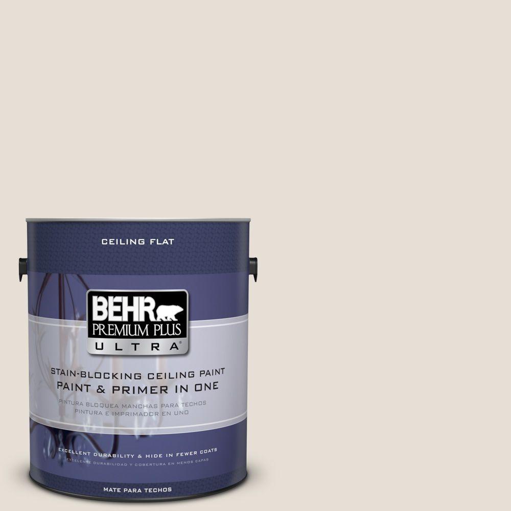 BEHR Premium Plus Ultra 1gal. PPU711 Ceiling Tinted to Cotton Knit