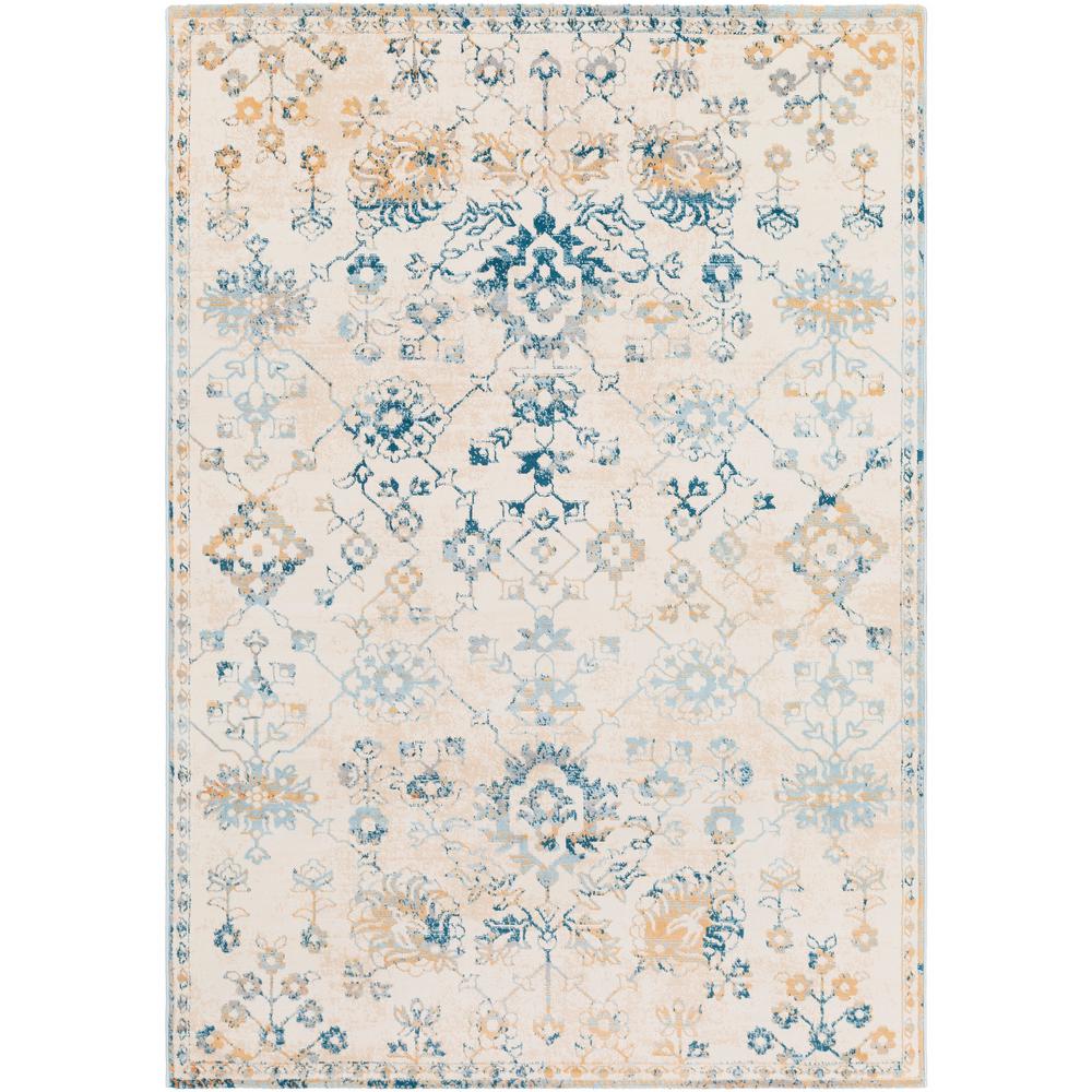 Artistic Weavers Melbourne Teal Peach 7 Ft 10 In X 3 Oriental Area Rug