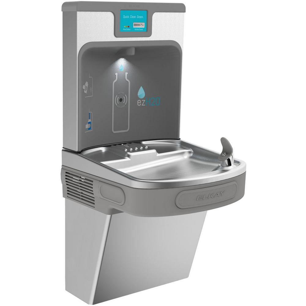 Elkay Filtered 8 Gph Ezh2o Ada Stainless Steel Drinking Fountain