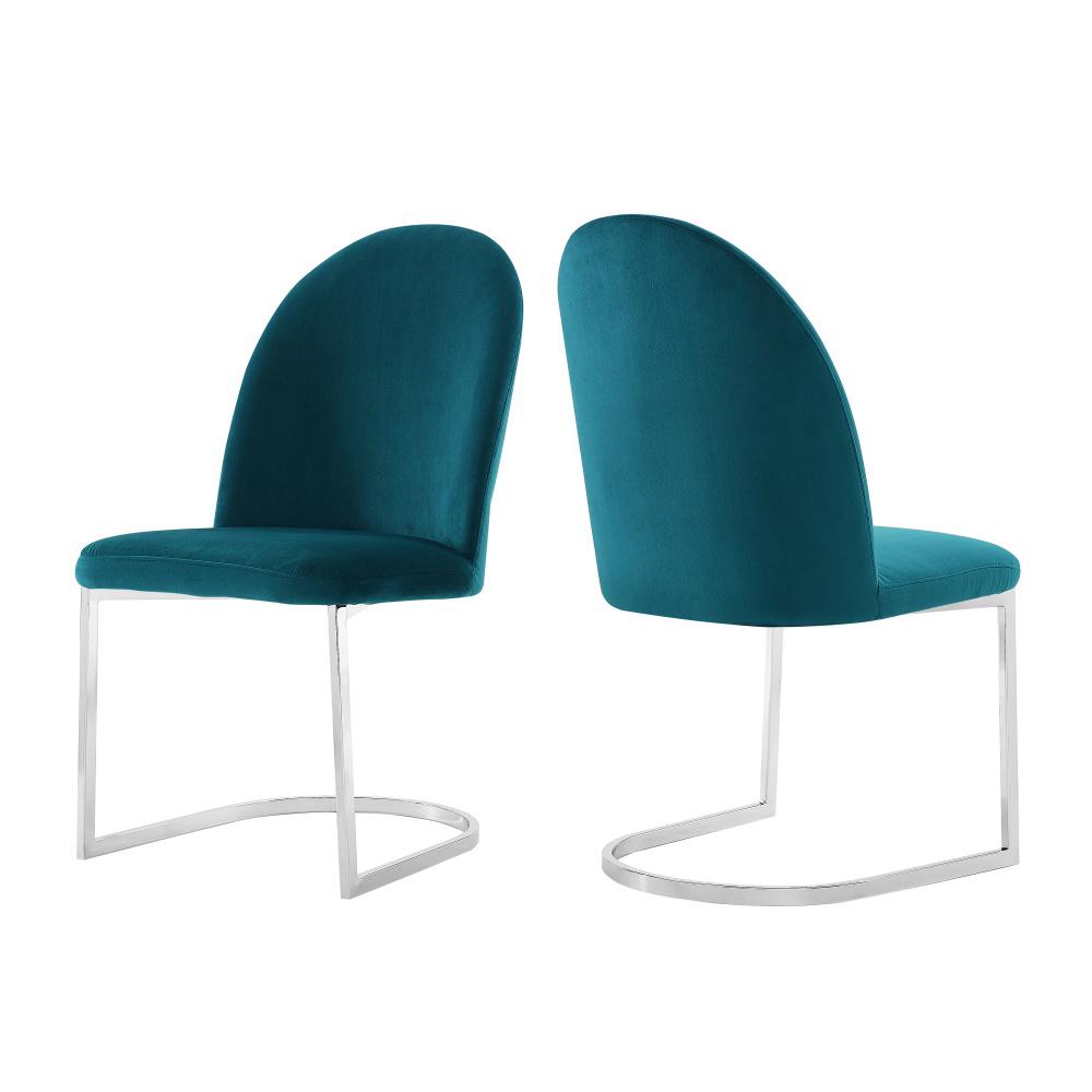 teal side chair