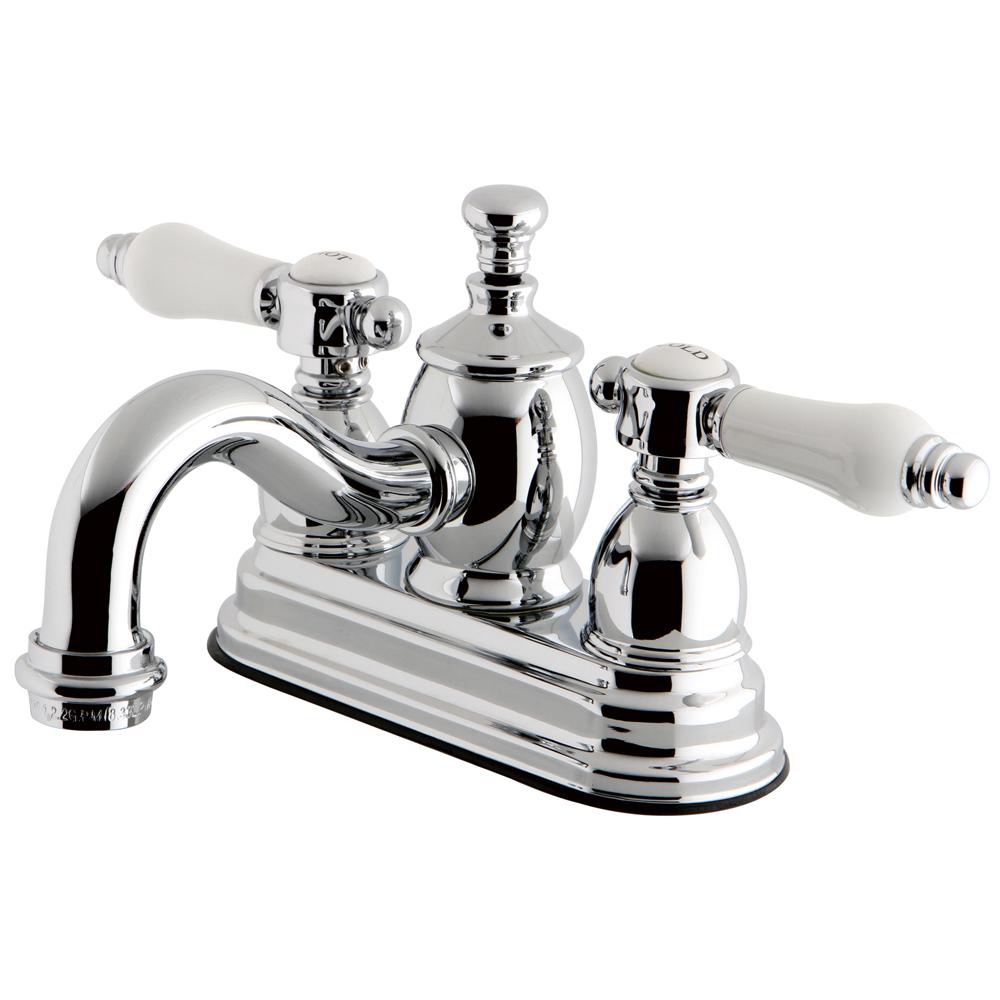 Kingston Br French Porclain 4 In Centerset 2 Handle Mid Arc Kingston Br French Porclain 4 In