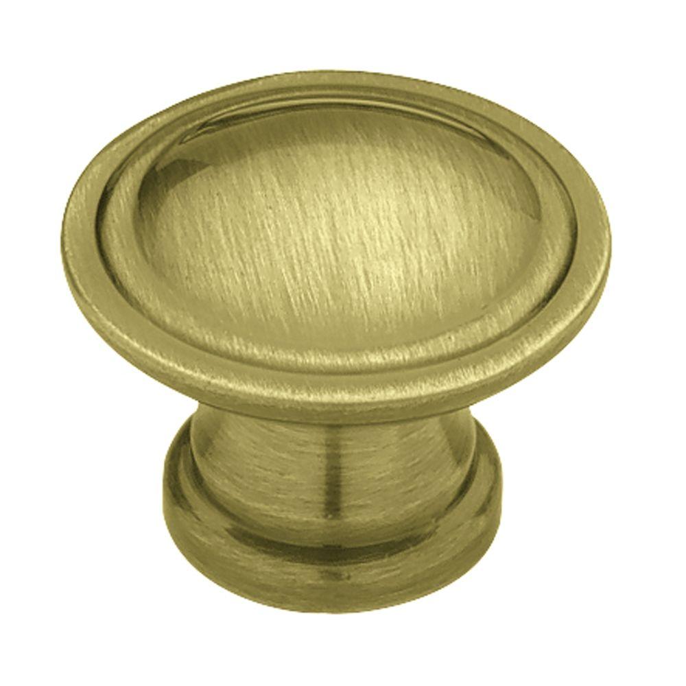 UPC 022788704734 product image for Liberty Ridge Design 1-1/8 in. (28mm) Antique Brass Round Cabinet Knob | upcitemdb.com