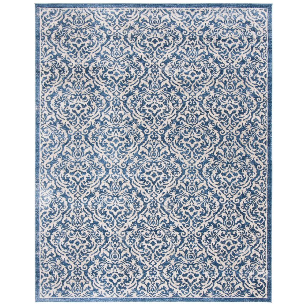 Safavieh Bwood Navy Cream 9 Ft X 12 Area Rug