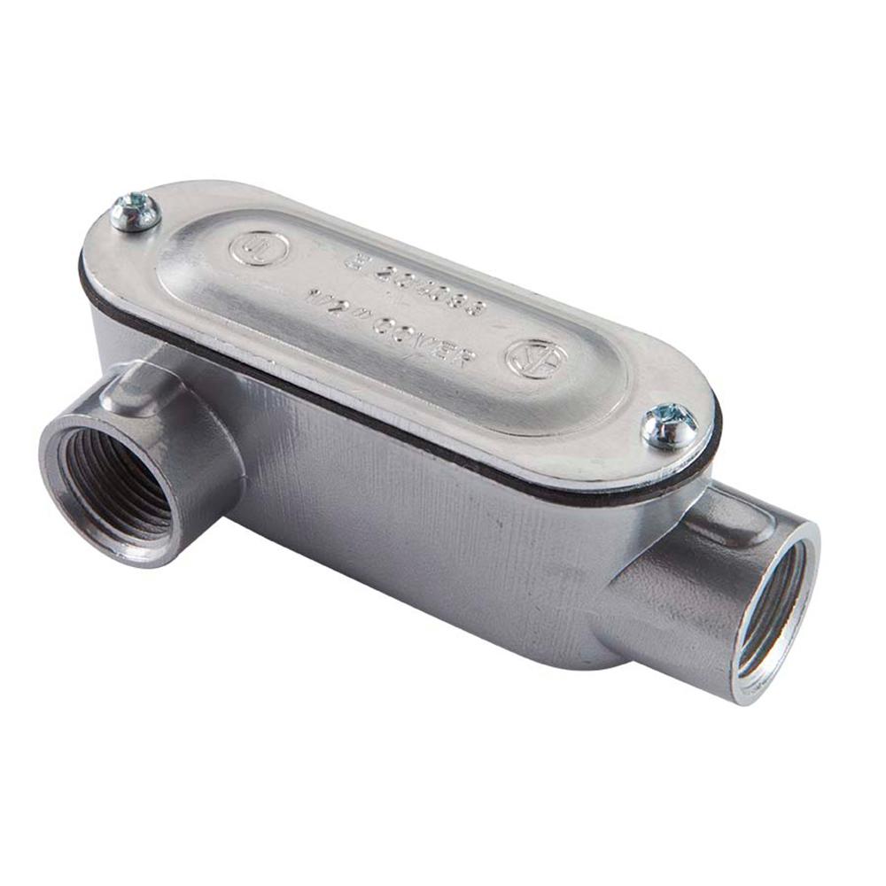 3 In Aluminum Rigid Threaded Conduit Body With Cover 58930B The Home 