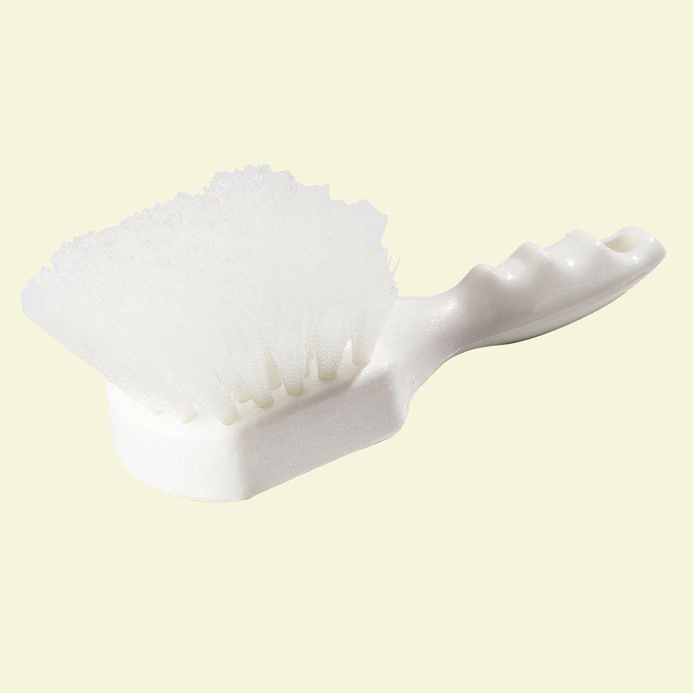 Carlisle 8 inch Nylon White Utility Scrub Brush (Case of 12) by Carlisle