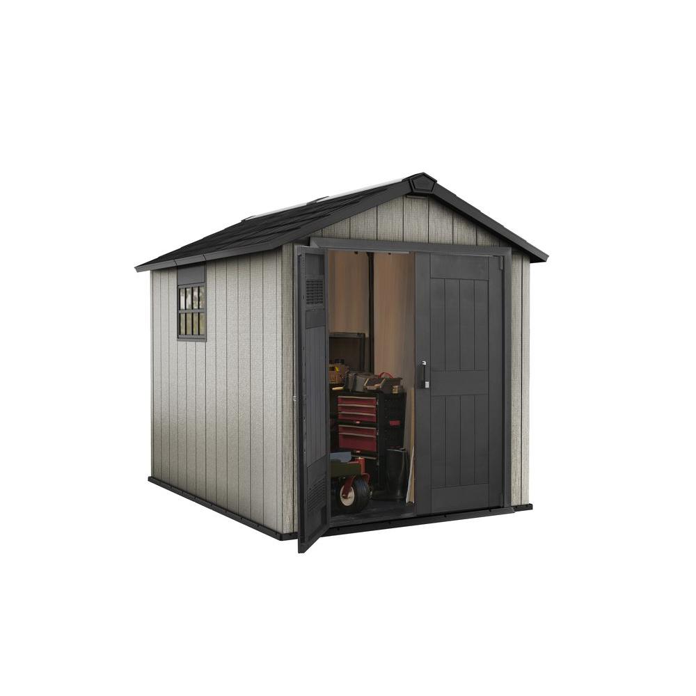 10 ft x 8 ft keter stronghold resin storage shed