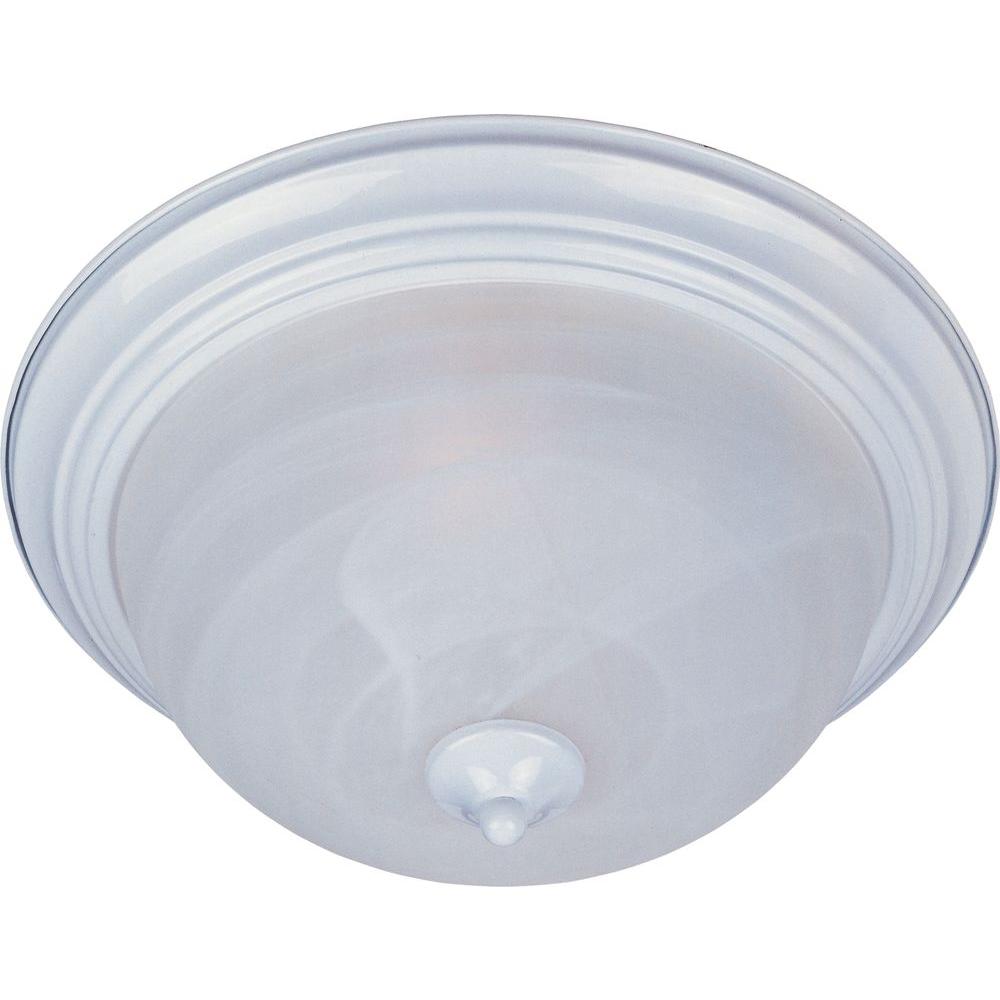 Maxim Lighting Essentials 3 Light White Flush Mount 5842mrwt The Maxim Lighting Essentials 3 Light White Flush Mount