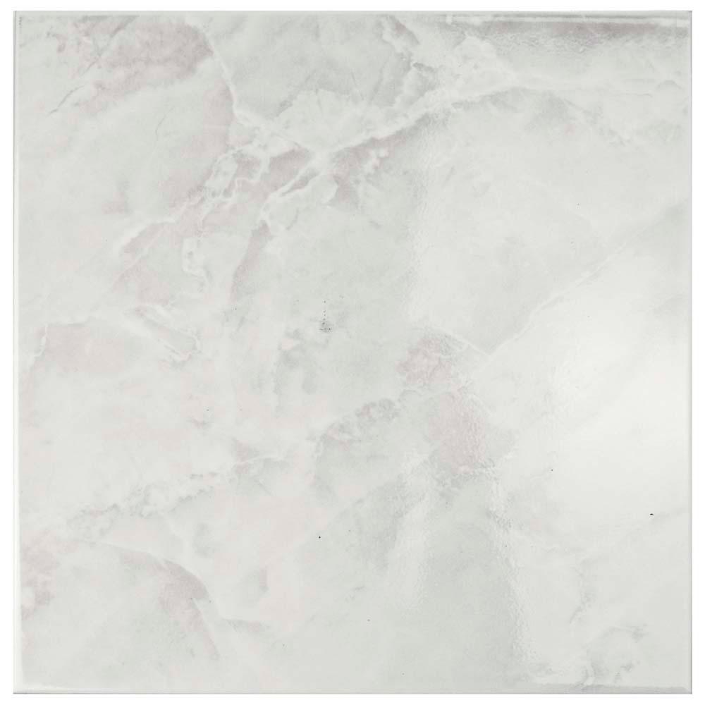 ELIANE Delray White 12 in. x 12 in. Ceramic Floor and Wall Tile (16.15
