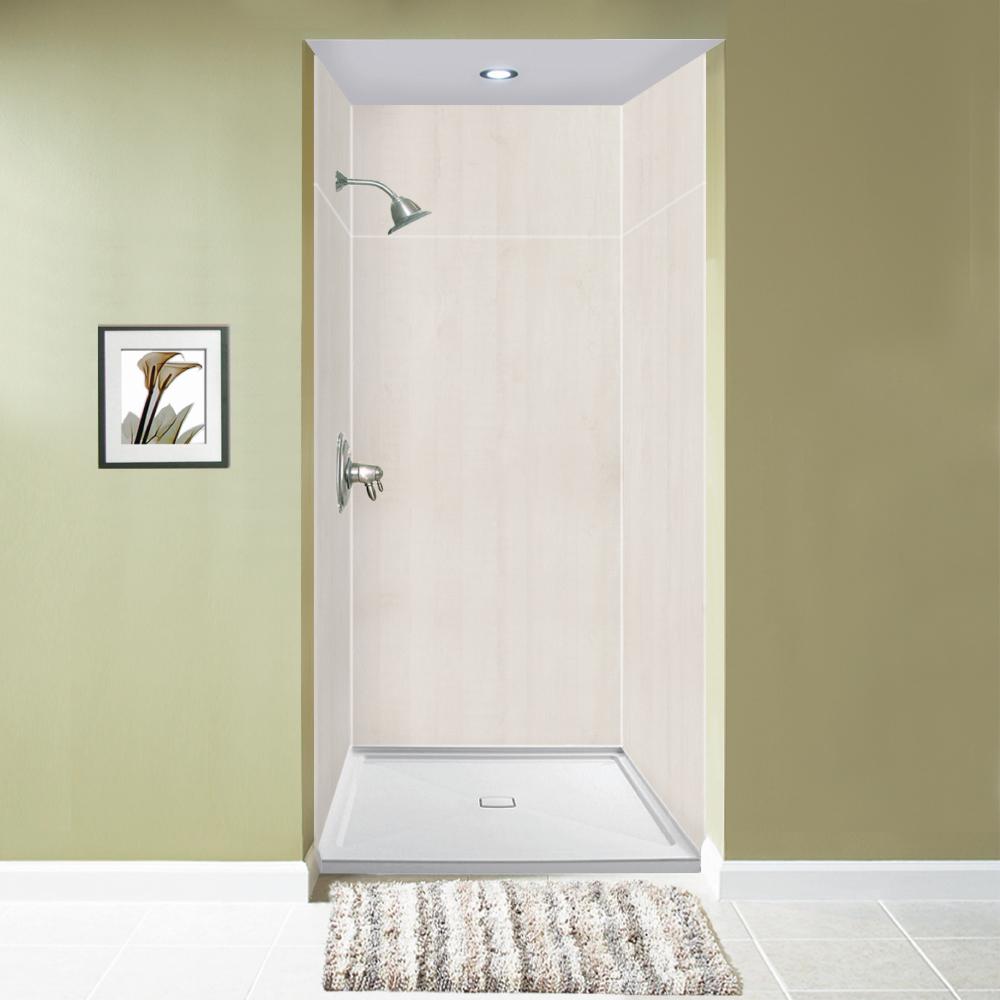 Transolid Expressions 42 in. x 42 in. x 96 in. 4Piece Easy Up Adhesive