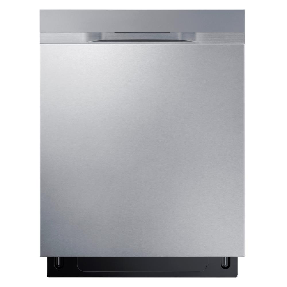 clean stainless steel dishwasher