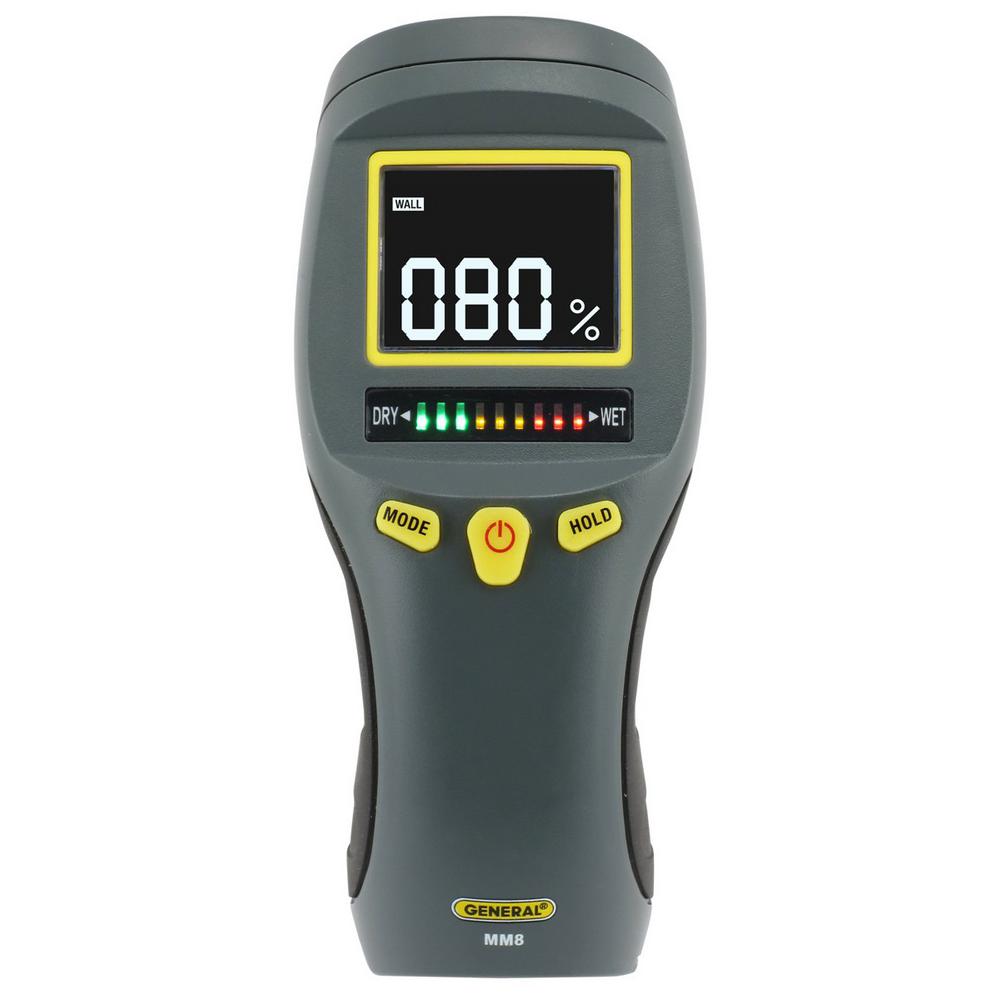 General Tools PinType Moisture Meter with LED Bar Graph DisplayMM1E