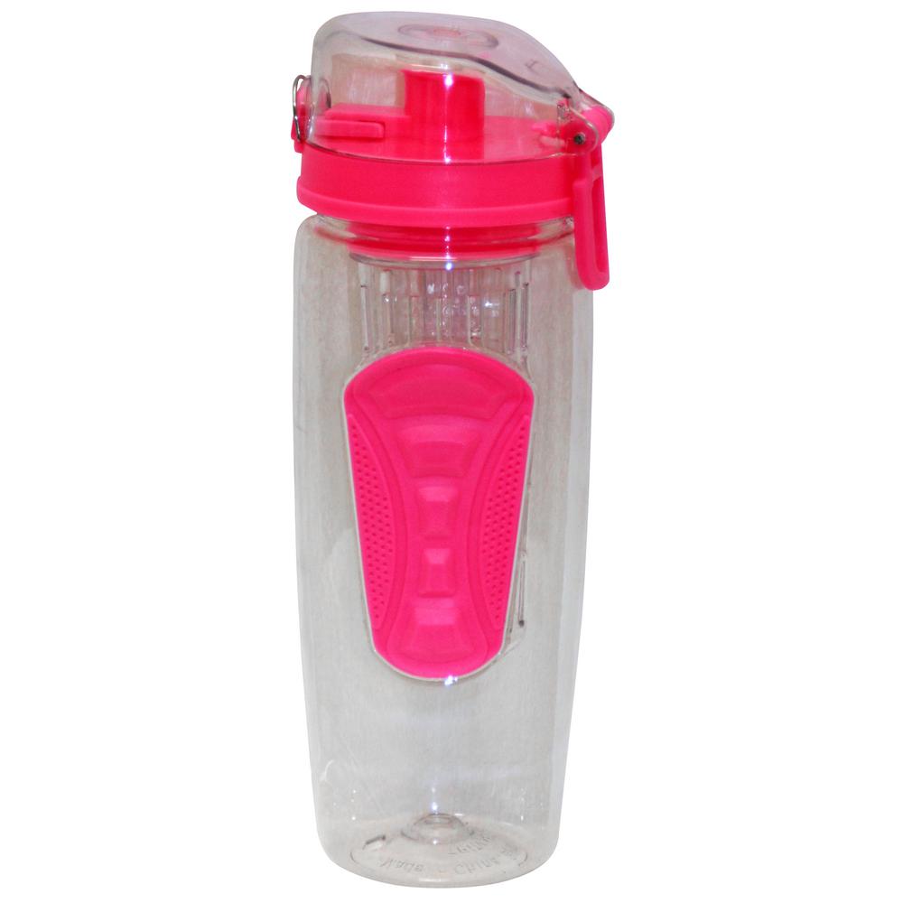 Green Canteen 32 oz. Pink Plastic Tritan Hydration Bottle with Infuser (6-Pack) by Green Canteen
