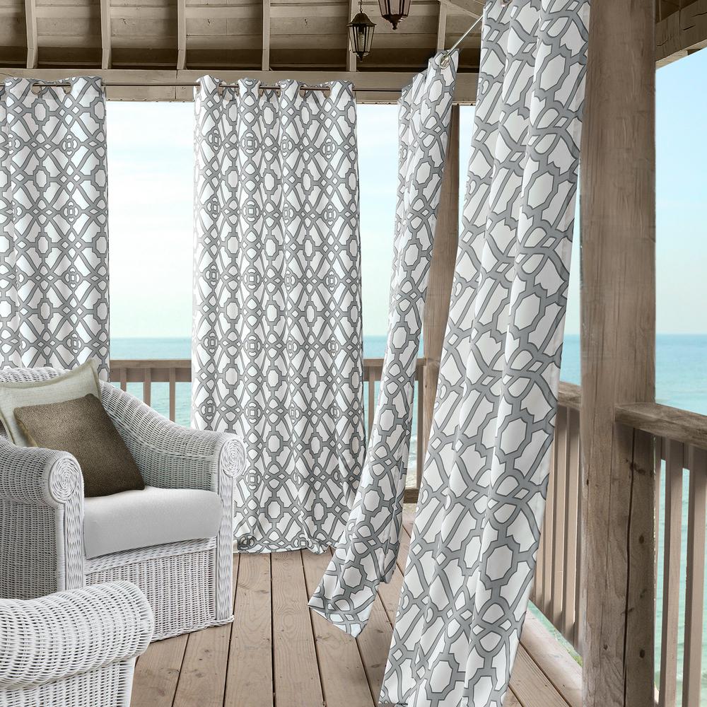 Marin 50 inch W x 108 inch L Polyester Indoor/Outdoor Single Window Curtain...