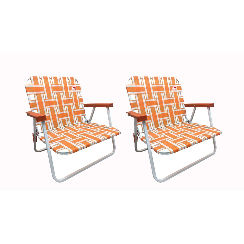 orange folding camping chairs