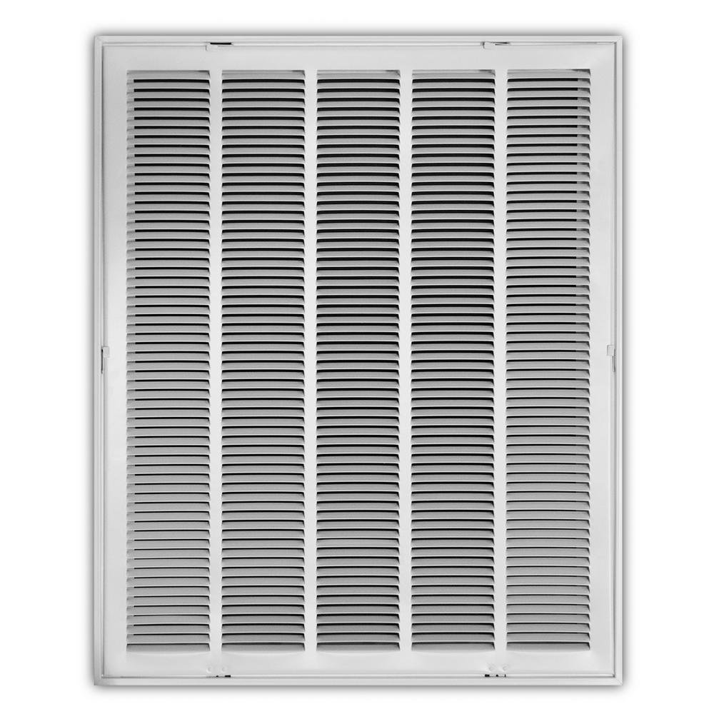 Everbilt 24 in. x 30 in. Steel Return Air Filter Grille in WhiteE190RF