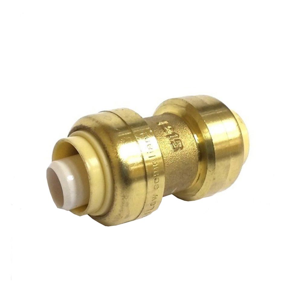1/2 in. Brass Push Connect Plumbing Fitting Coupling (10Pack)440323