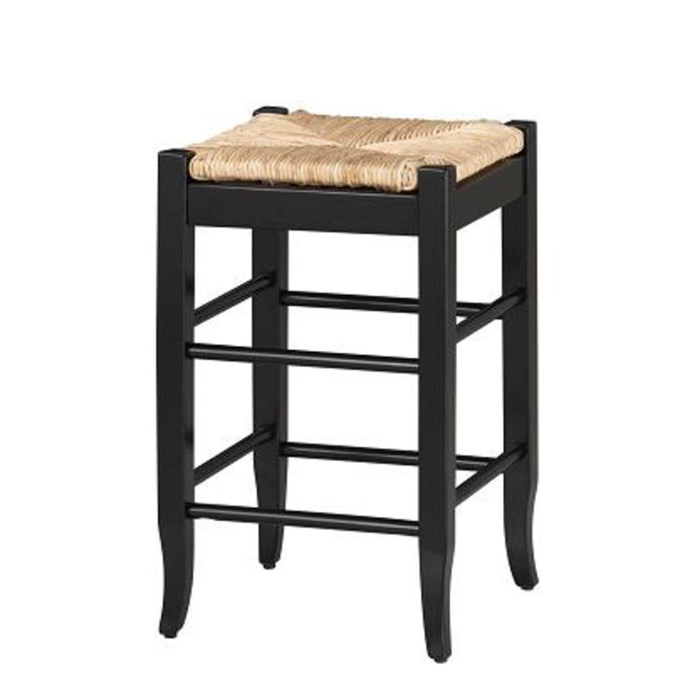 Boraam 24 In Black Bar Stool 94924 The Home Depot   Black Boraam Bar Stools 94924 64 1000 