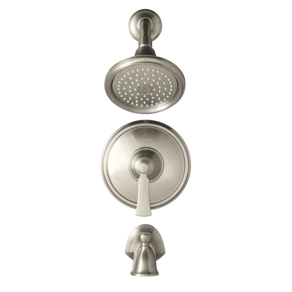 KOHLER Elliston R727834EBN BRUSHED NICKEL Complete Bath Shower Set NEW!