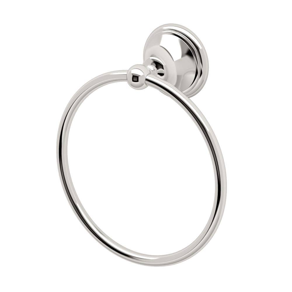 Gatco Laurel Ave Towel Ring in Polished Nickel-4582 - The Home Depot