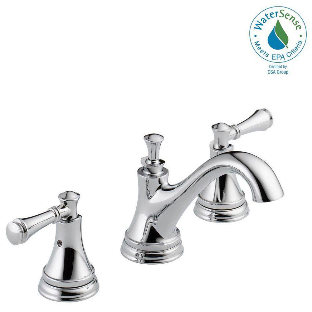 Delta Silverton 8 In Widespread 2 Handle Bathroom Faucet In