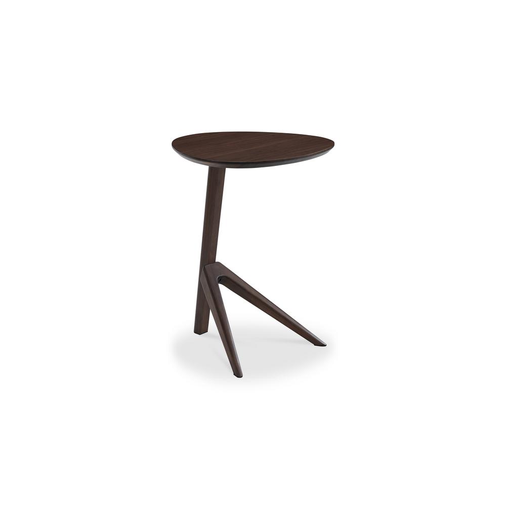 Rosemary 23 In Black Walnut 100 Solid Classic Bamboo Side Table