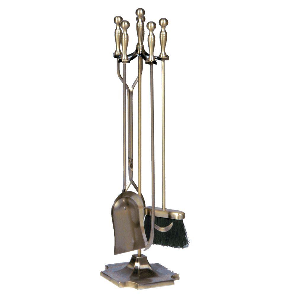 simplyUSAhello 5 Pieces Fireplace Iron Tools Set