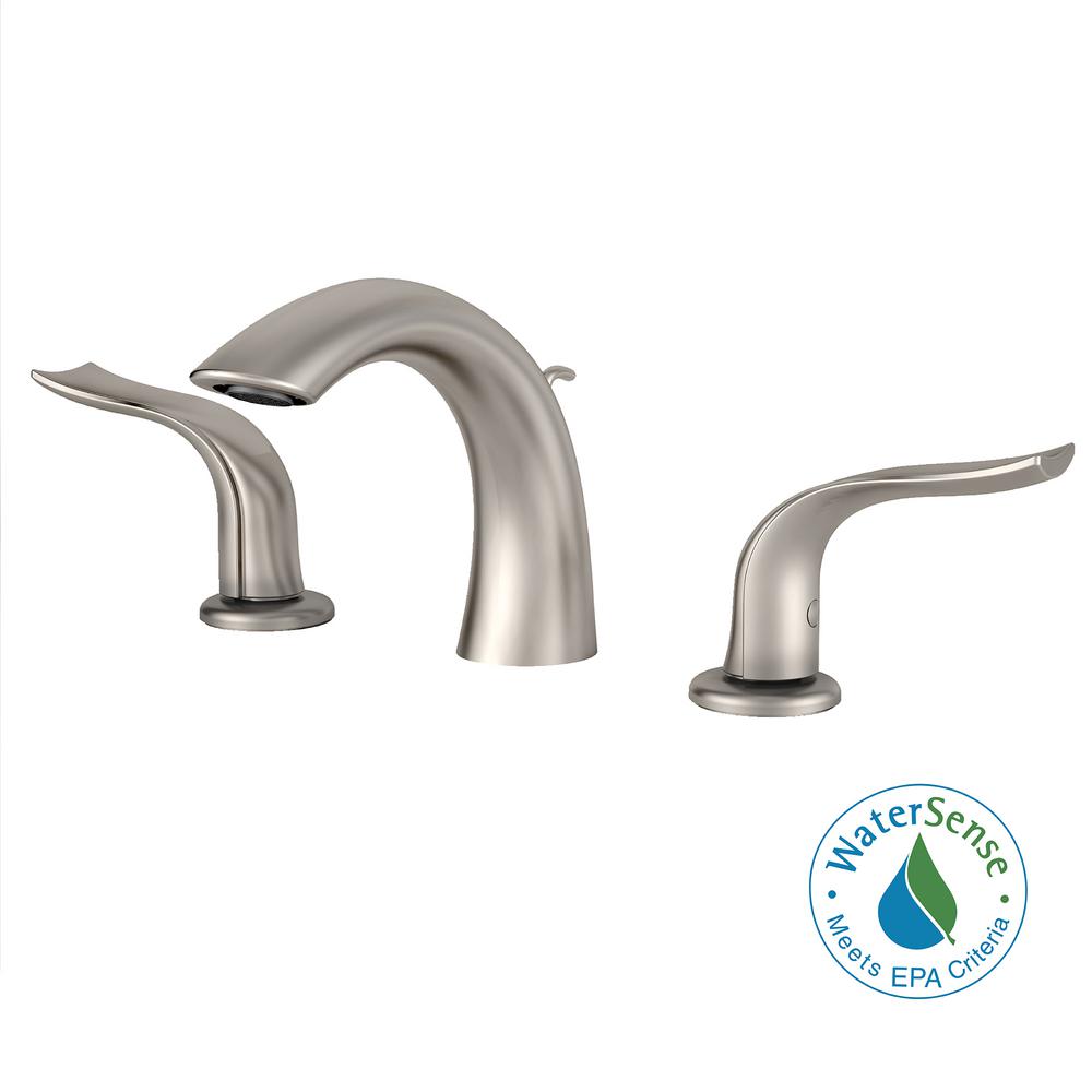KRAUS Kohra 8 in. Widespread 2Handle Bathroom Faucet in Brushed Nickel
