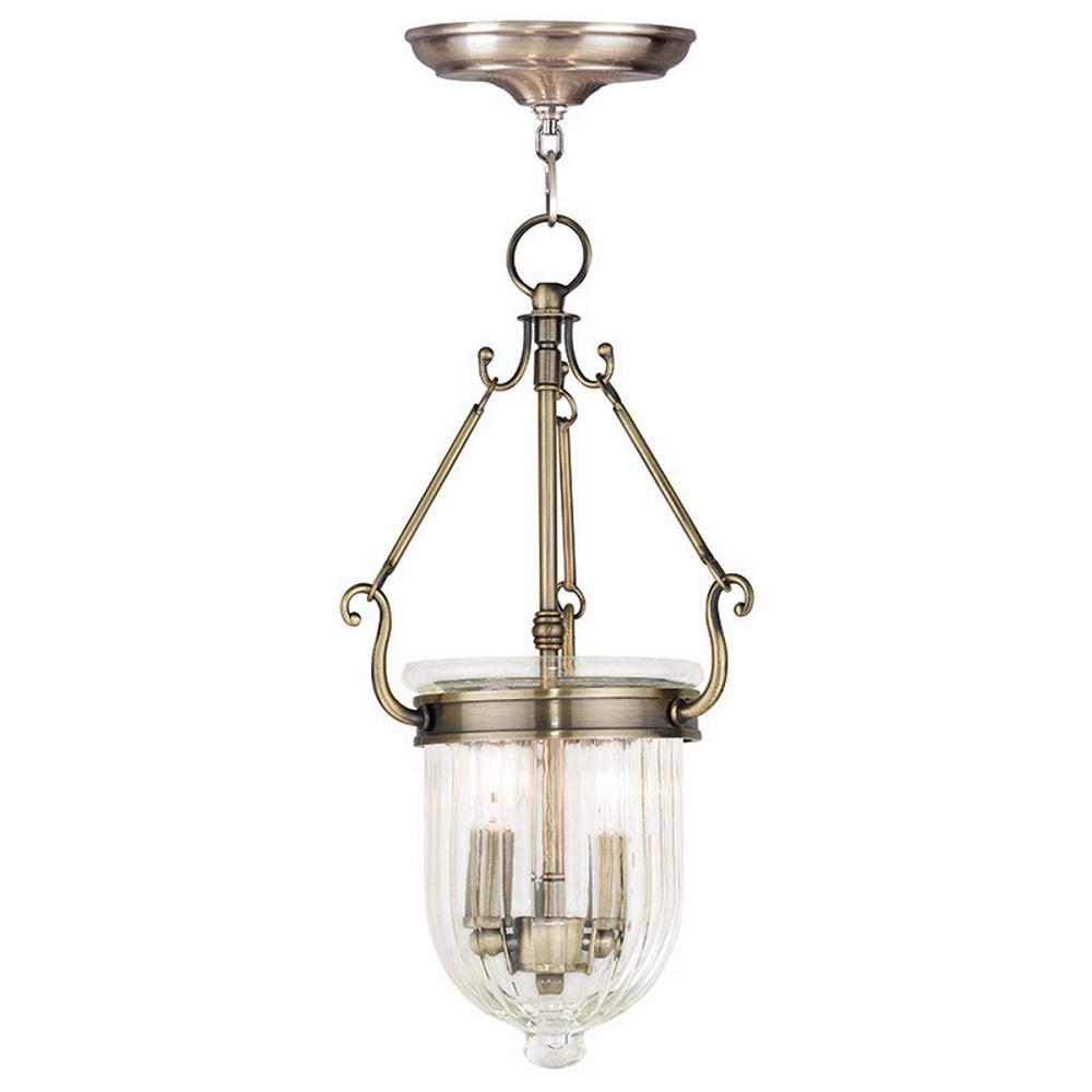 Titan Lighting Baxter 3-Light Brushed Antique Brass Pendant-TN-6253 ...