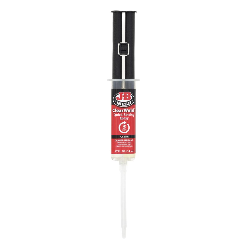 JB Weld ClearWeld 14 ml Syringe with EZ Mixer (Case of 12)50114H12