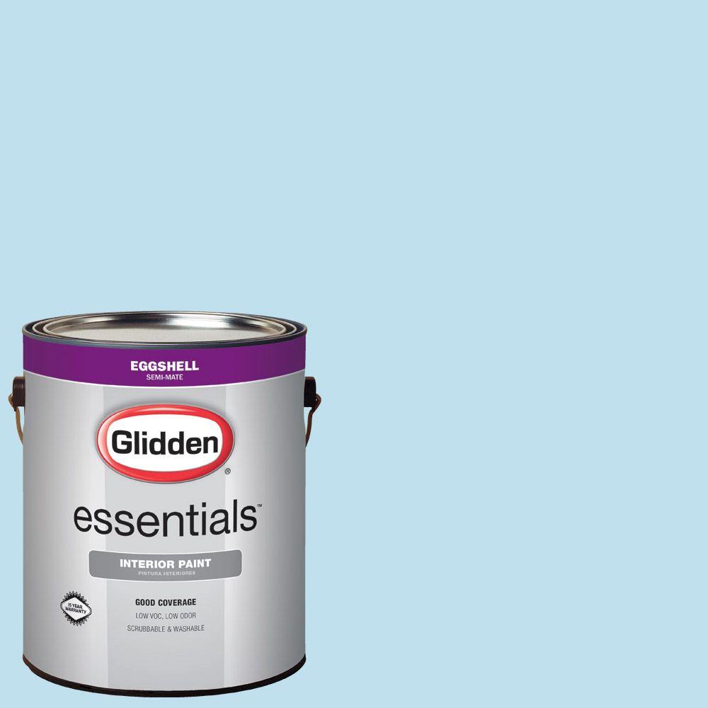 Glidden Essentials 1 Gal Hdgb44 Clear Blue Sky Eggshell Interior Hdgb44 Clear Blue Sky Eggshell Interior Paint