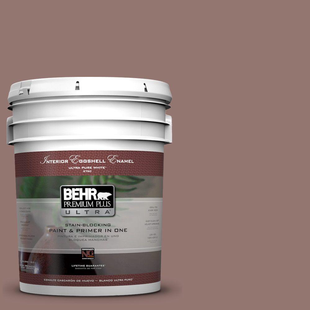 BEHR Premium Plus Ultra 5-gal. #710B-5 Milk Chocolate Eggshell ...