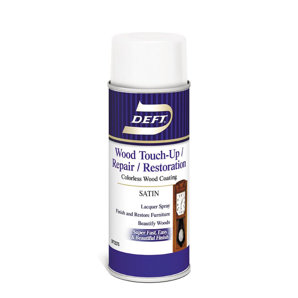 Deft 12.25 oz. Aerosol Clear Satin Interior Wood Finish LacquerDFT317S