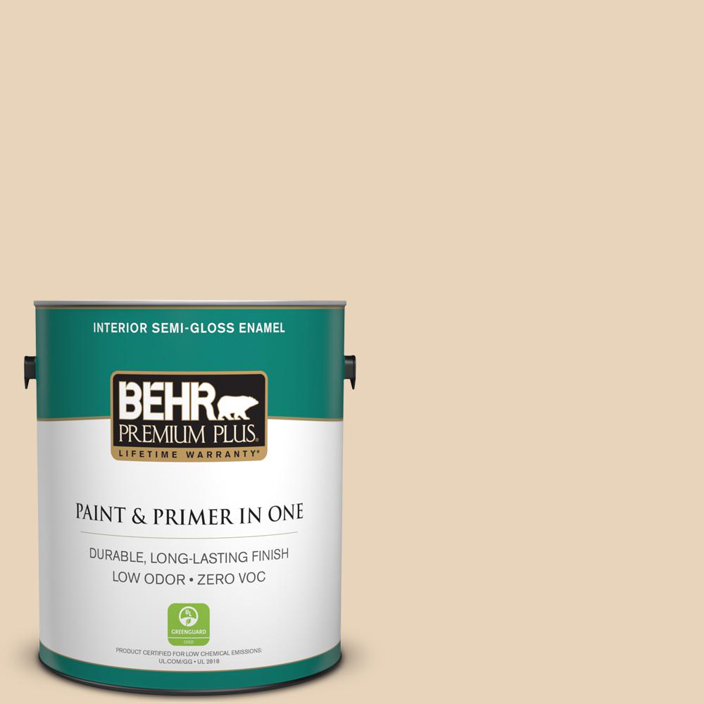 Behr Premium Plus 1 Gal S260 Plantation Tan Semi Gloss Enamel Behr Premium Plus 1 Gal S260 Plantation Tan Semi Gloss Enamel