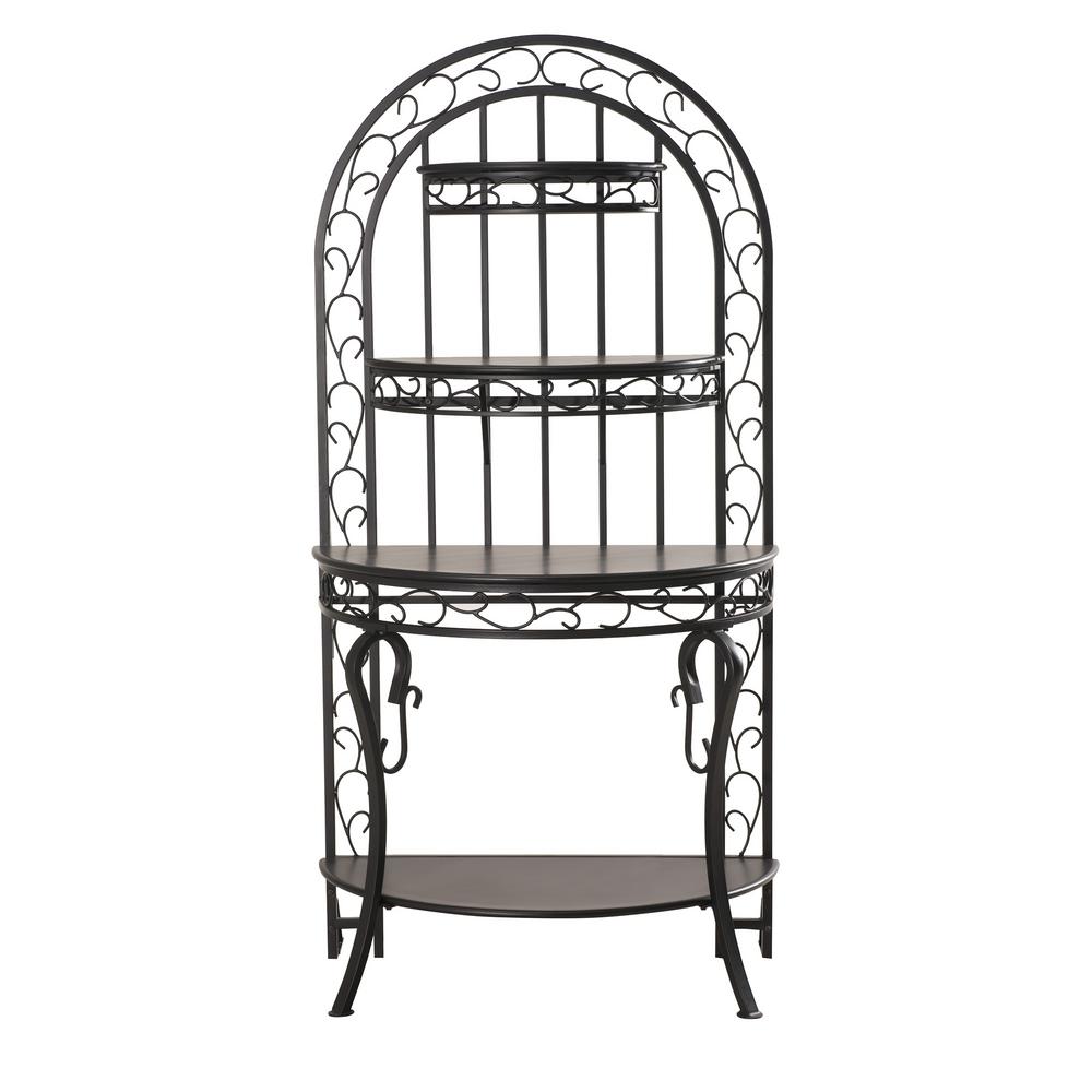 Sunjoy Berkshire Black Baker's RackLBR004PST6B The Home Depot
