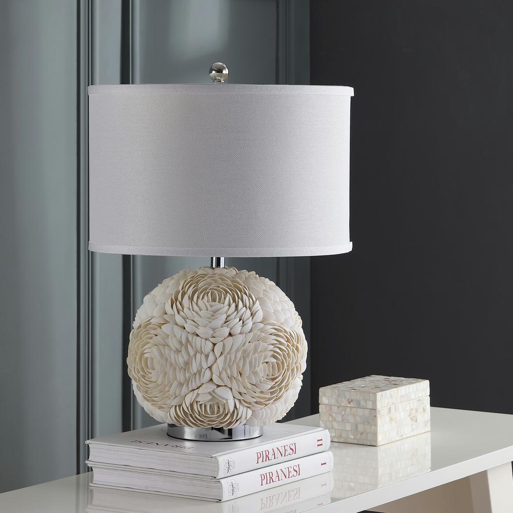 white flower lamp shade