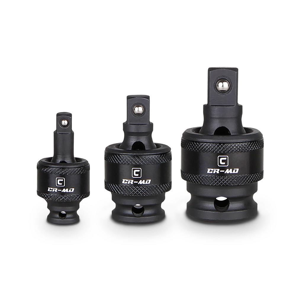 Capri Tools 1/4, 3/8, 1/2 in. Drive Impact Universal Joint Set (3Piece