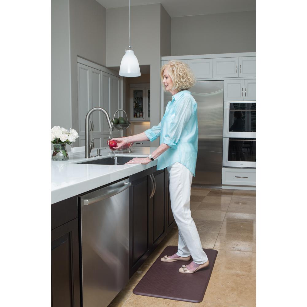 IMPRINT Comfort Mat Nantucket Cinnamon 20 in. x 36 in. Anti Fatigue