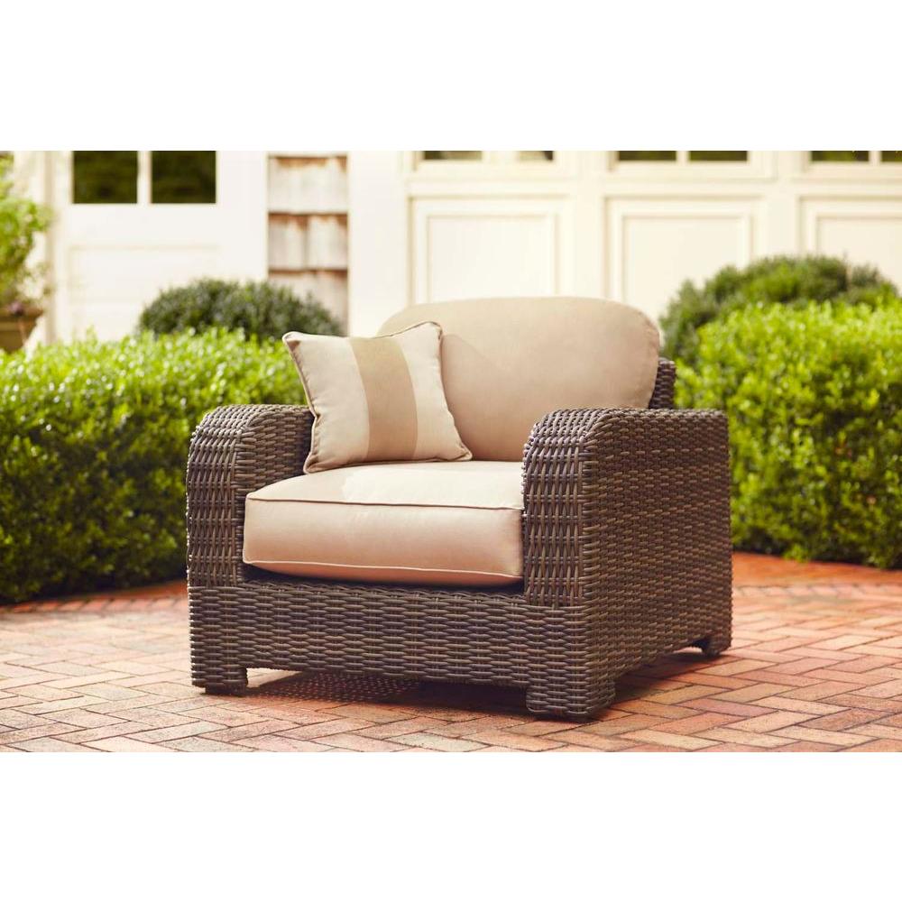 Brown Jordan Northshore Patio Lounge Chair with Harvest Cushions and