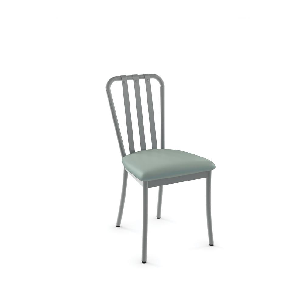 Club Grey Metal And Light Aqua Blue Dining Chair Set Of 2 31667 Club Grey Metal And Light Aqua Blue Dining Chair Set Of 2