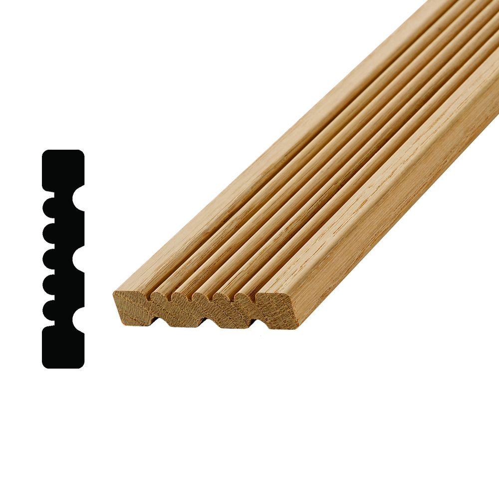 Alexandria Moulding WM 286 5/8 in. x 31/4 in. x 96 in. Wood Red Oak