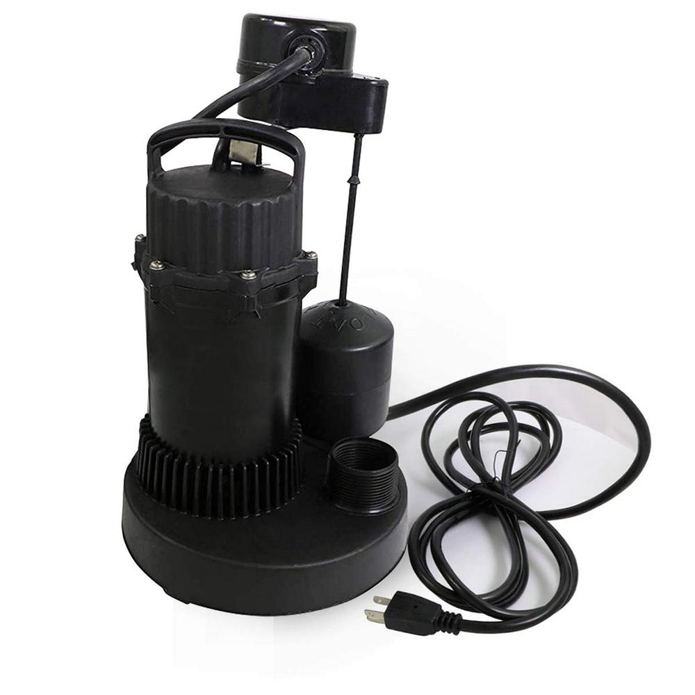 Wayne 1/3 HP Cast Iron Submersible Sump Pump with Tether Float Switch
