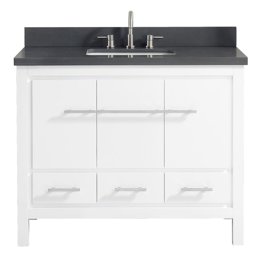 Azzuri Bathroom Vanities Bath The Home Depot Riley 43 In W X 22 D 34 8 H Bath