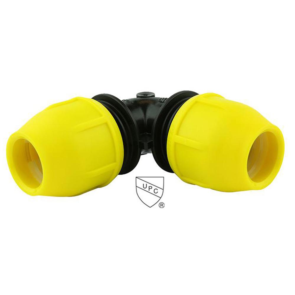 HOMEFLEX 1/2 in. IPS DR 11 Underground Yellow Poly Gas Pipe Coupler18