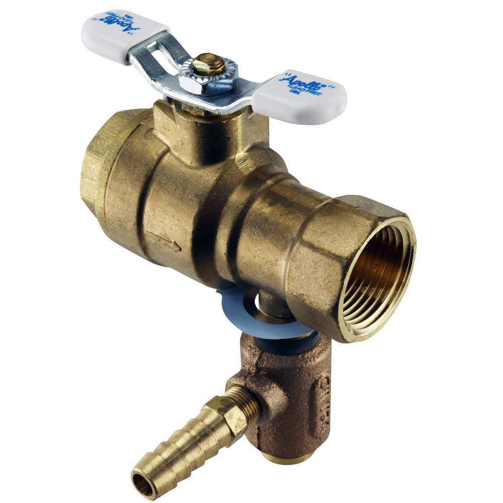 Apollo 3/4 in. LF Brass Full Port Threaded Ball Valve with Integral