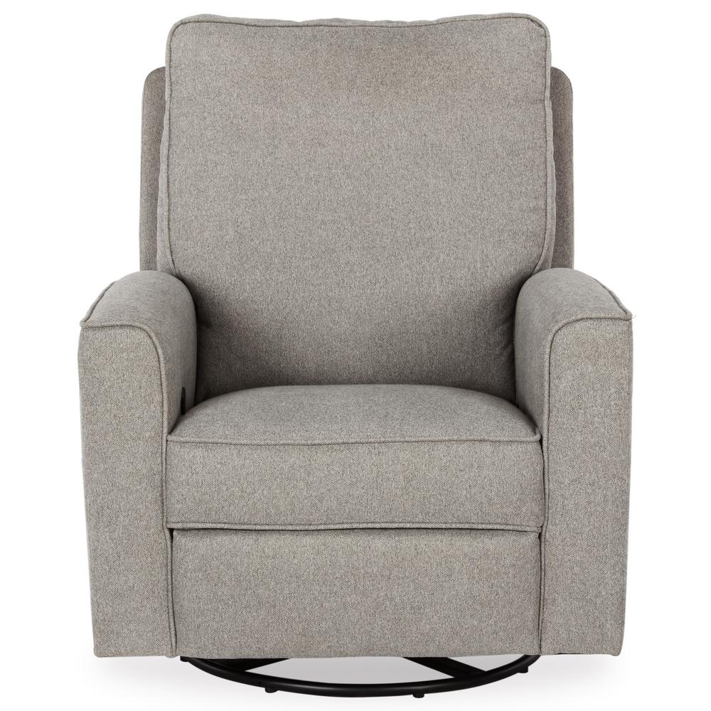 BABY RELAX Isla Gray Swivel Gliding Recliner DE02127 The Home Depot