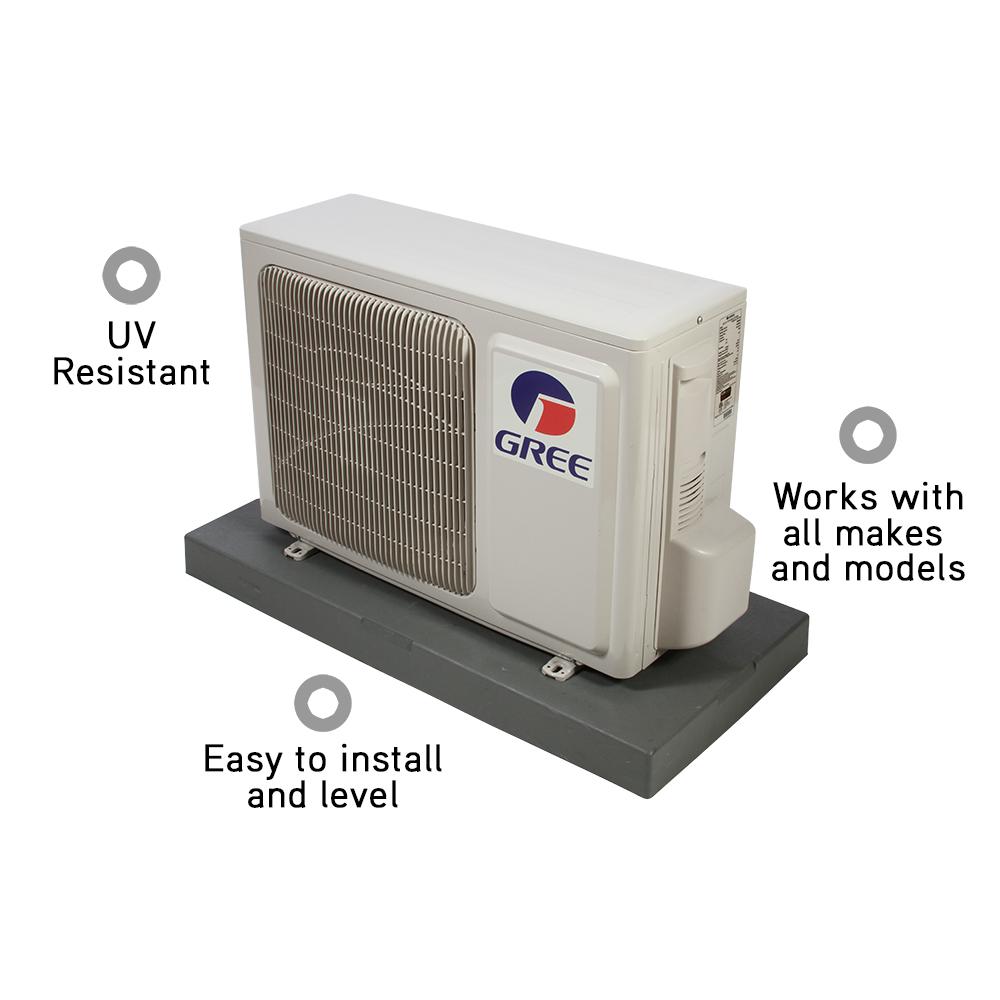 Condenser Mounting Pad Ductless Mini Split Plastic Outdoor Units ...