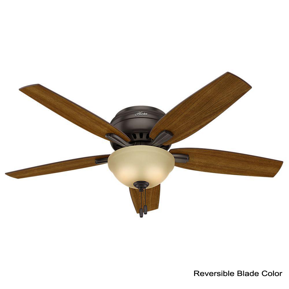 Hunter Newsome 52 In Indoor Premier Bronze Bowl Light Kit Low Hunter Newsome 52 In Indoor Premier