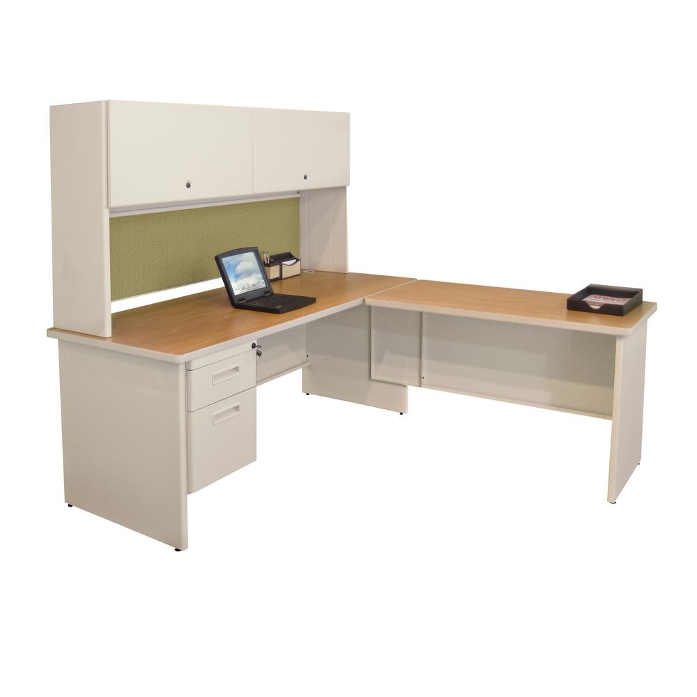 Home Office Furniture The Depot D Putty And Peridot Desk With Return